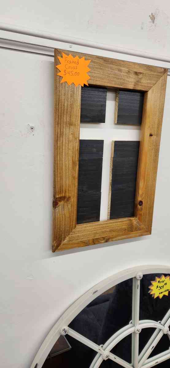 handmade wooden cross wall decor