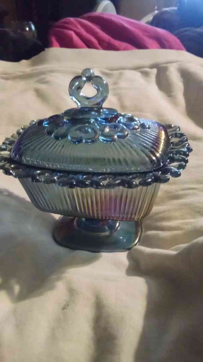 blue candy dish