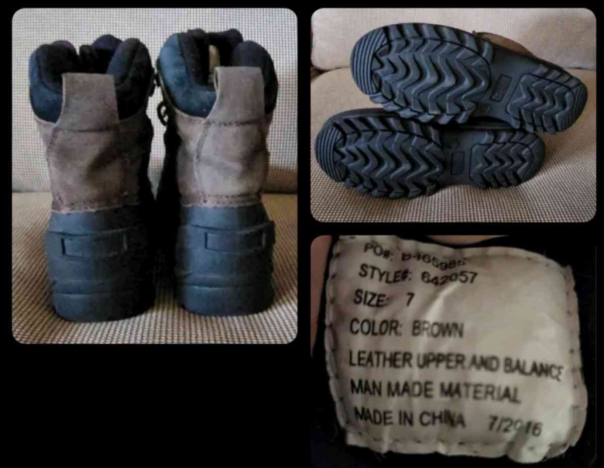 Mens Winter Snow Ski work Boots Itasca Size 7 Insulated