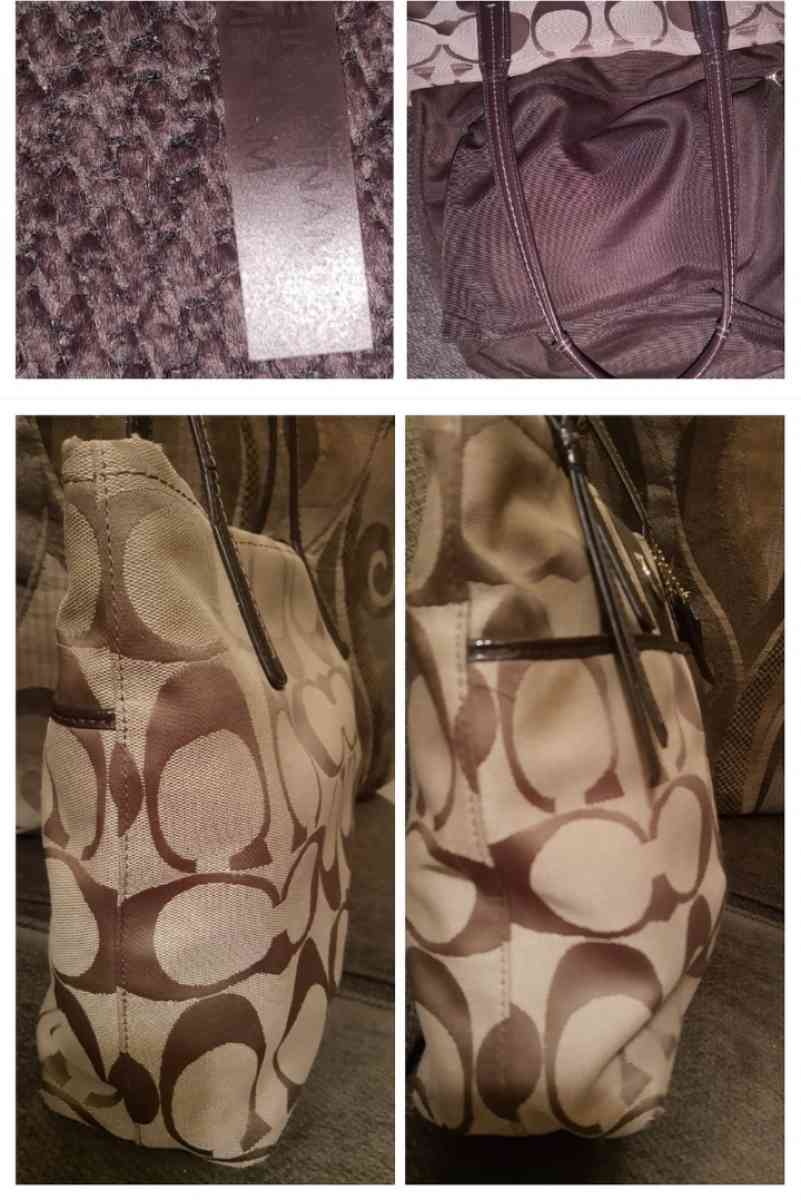 COACH H1380F25771 SIGNATURE STRIPE TOTE