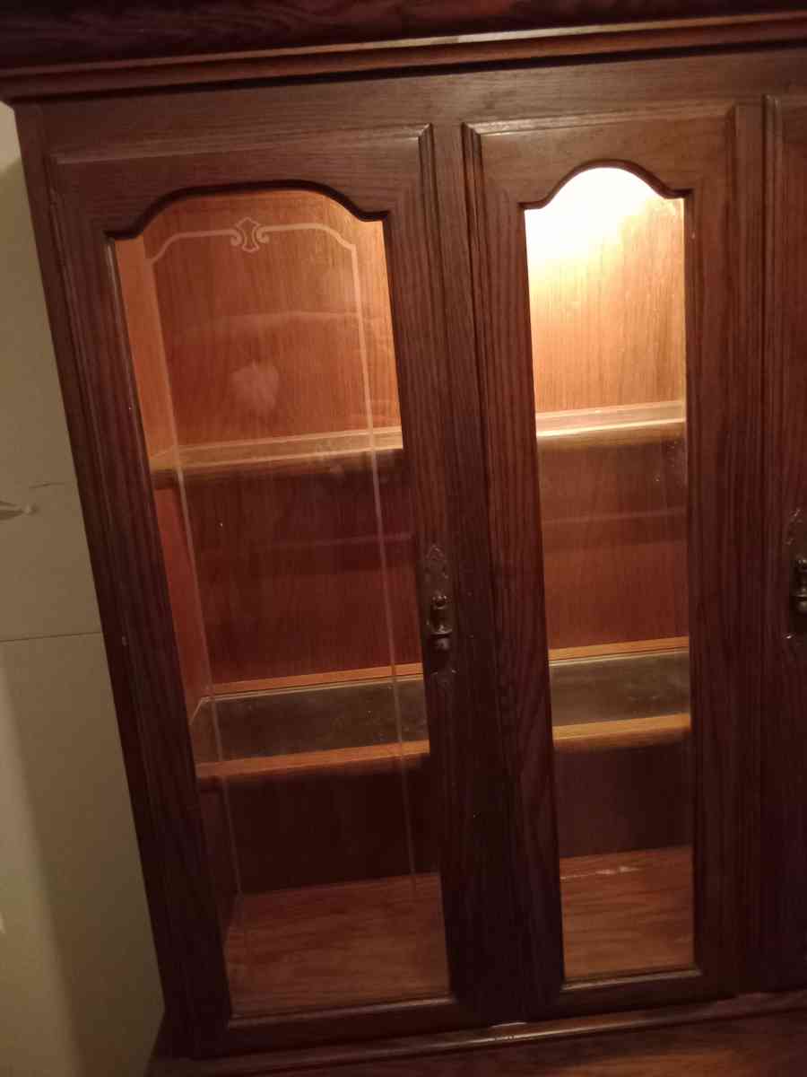 antique china cabinet and hutch