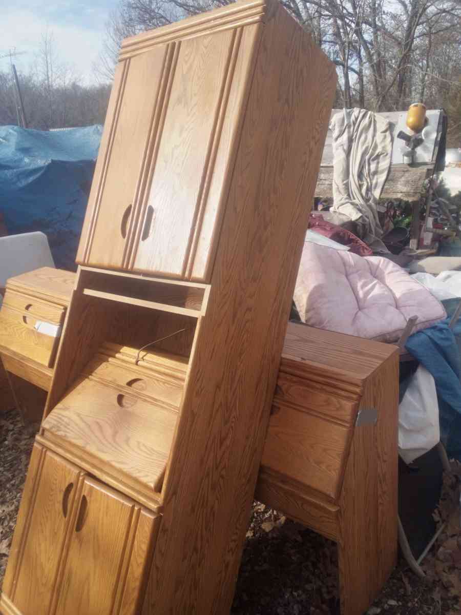 cabinet with writing desk