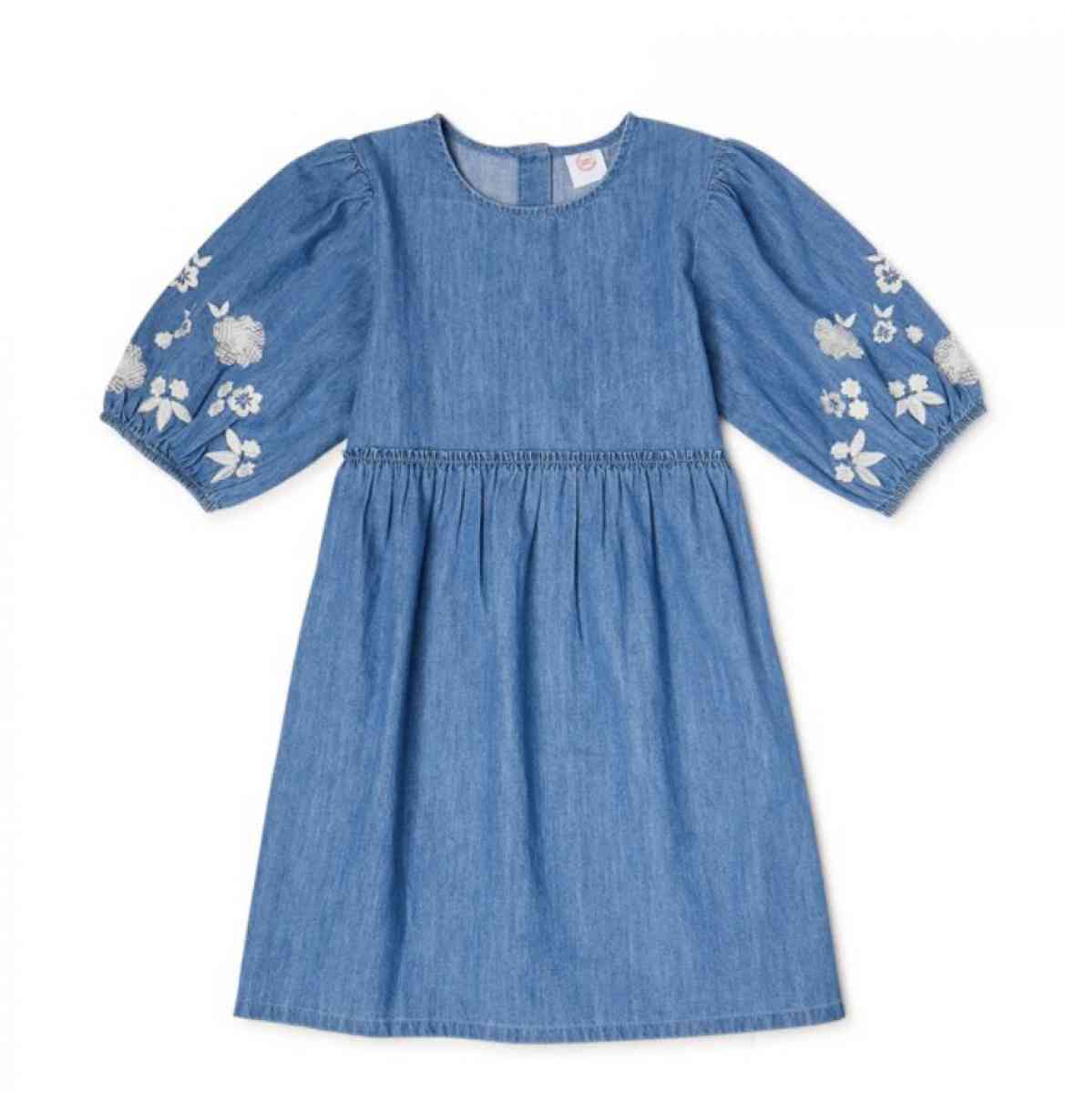 Wonder Nation Girls Balloon Sleeve Dress