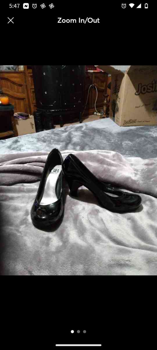 GIANNI BINI BLACK HEELS 6 5
