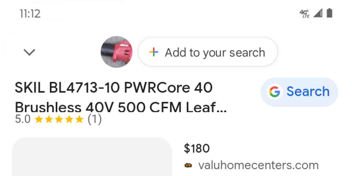 new skil battery powered blower