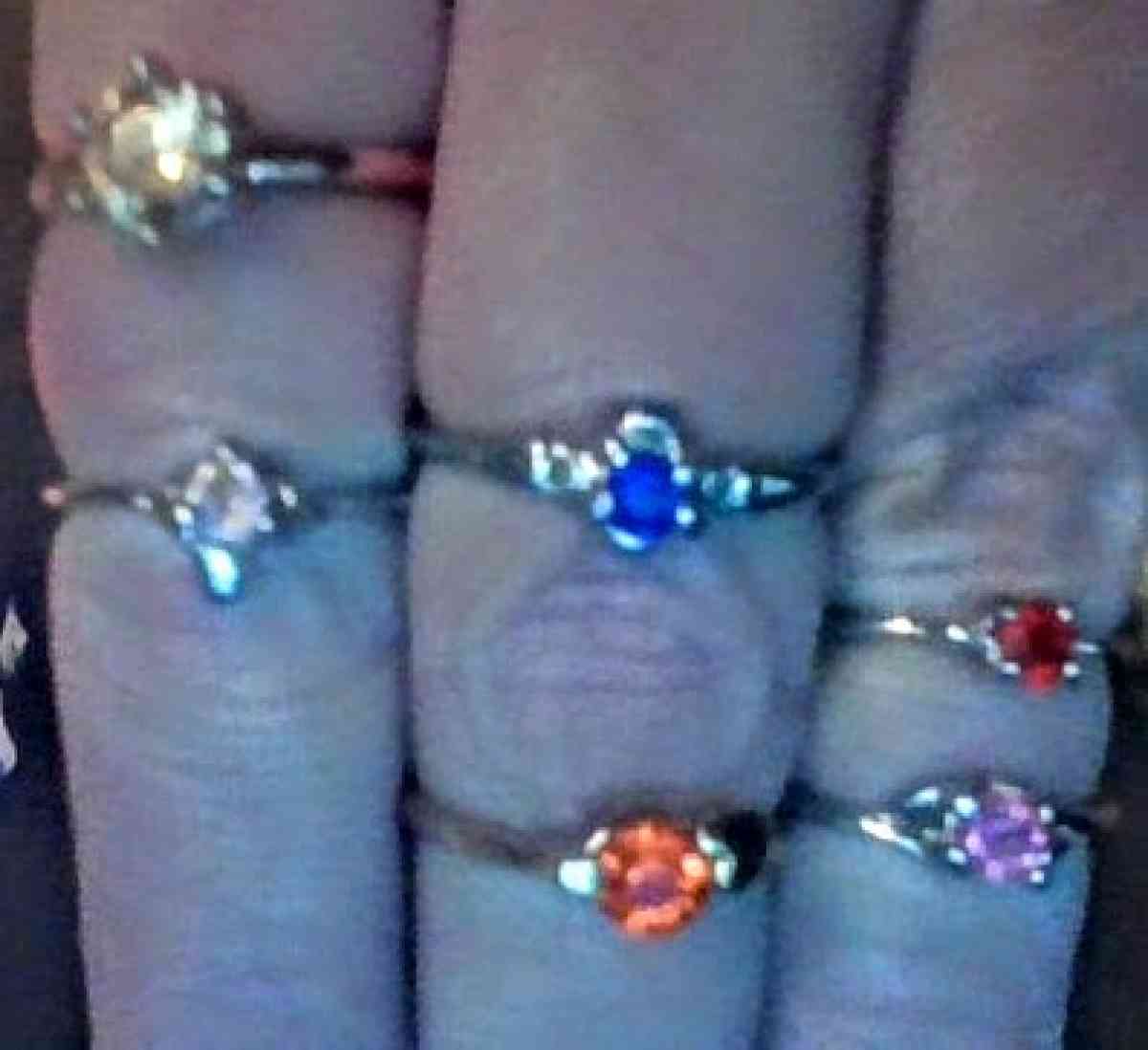 ASSORTED BIRTHSTONE FASHION RINGS