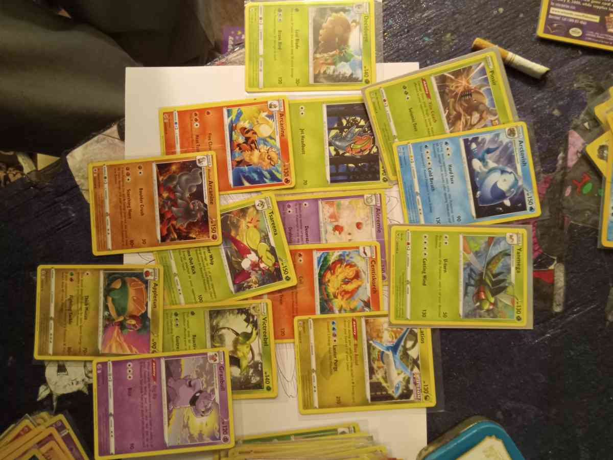 holographic and rare Pokmon cards