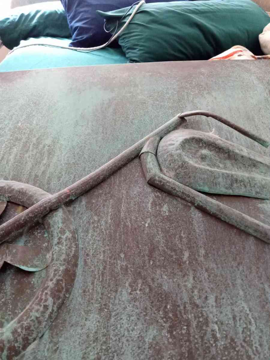 framed copper hand made chopper every delacte piece