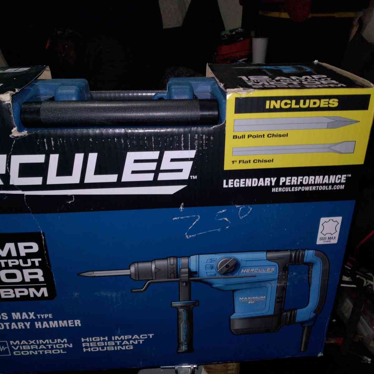 12 amp high output motor 2950 BPM rotary hammer