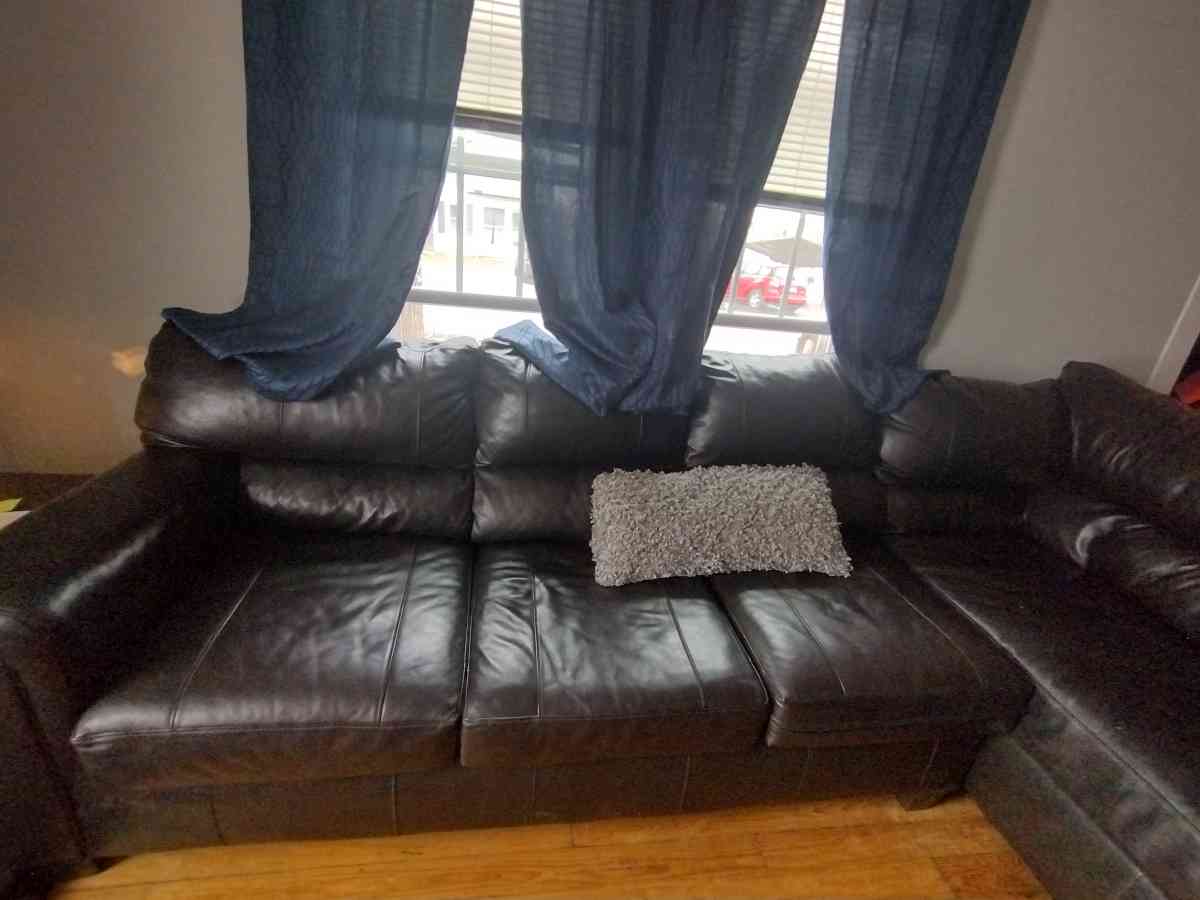 leather sectional