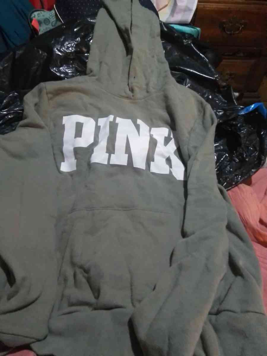 woman pink hoodie