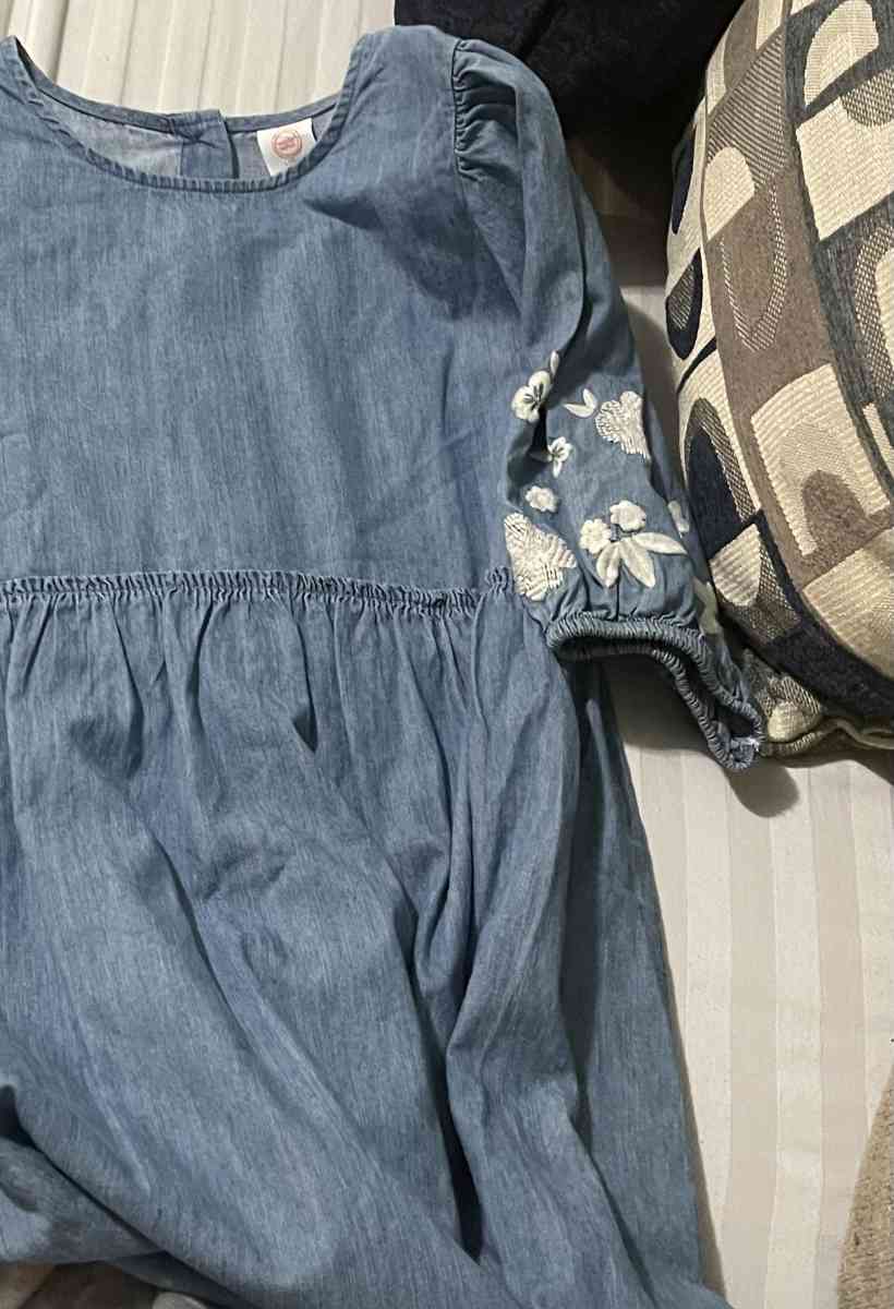 Wonder Nation Girls Balloon Sleeve Dress