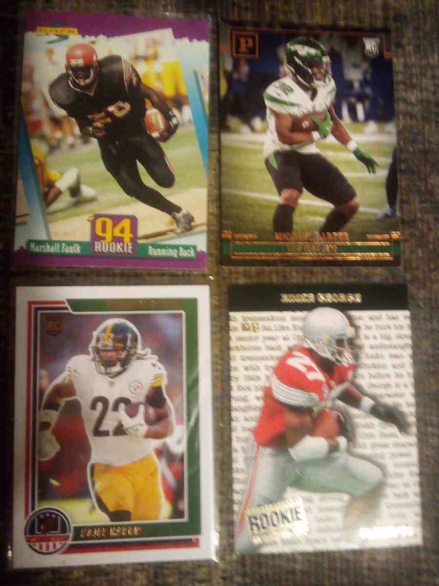four good running backs RC cards