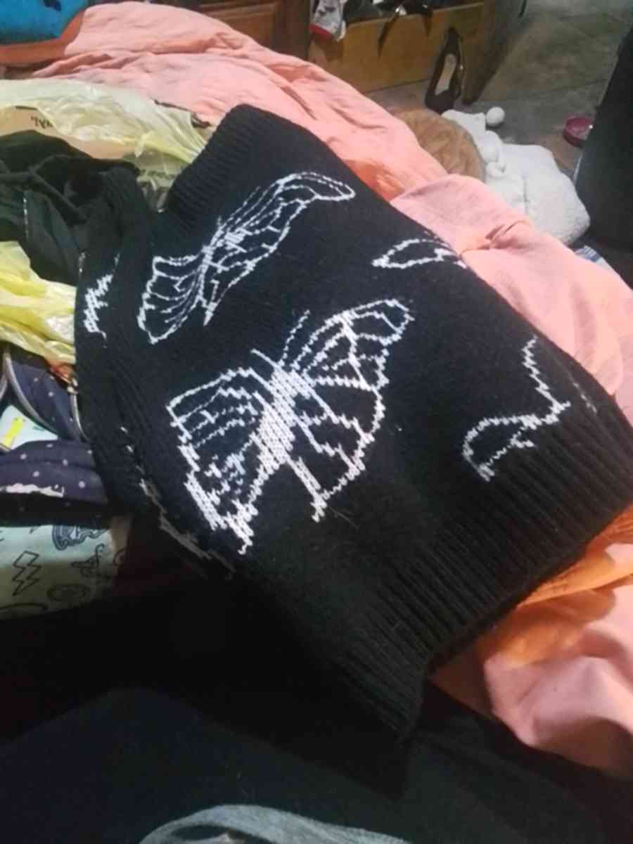 plus size sweater skirt butterfly