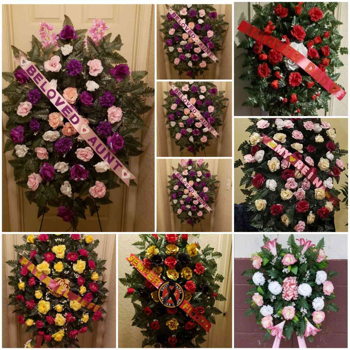 Beautiful 6ft Tall Funeral Floral Arrangements