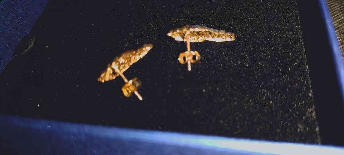 10k gold nugget earrings