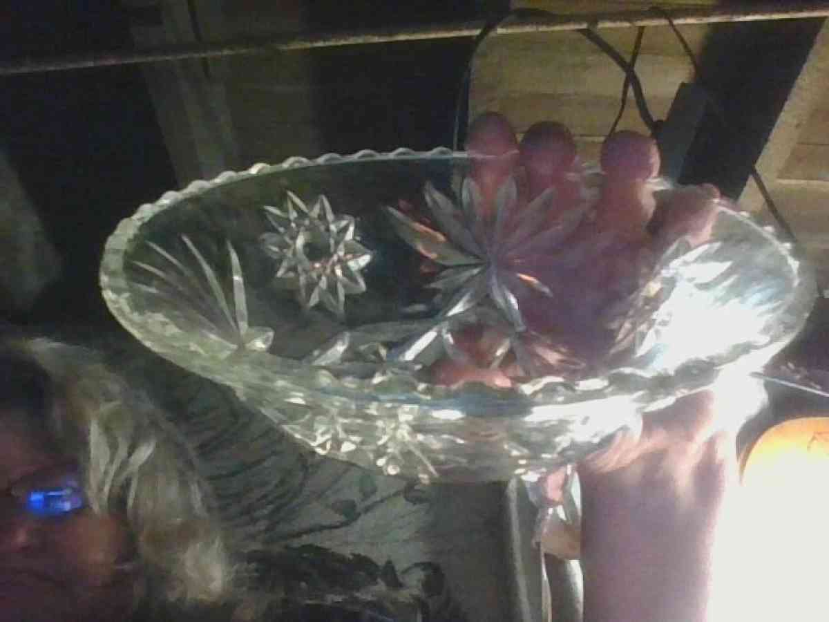 Cut Crystal Dish