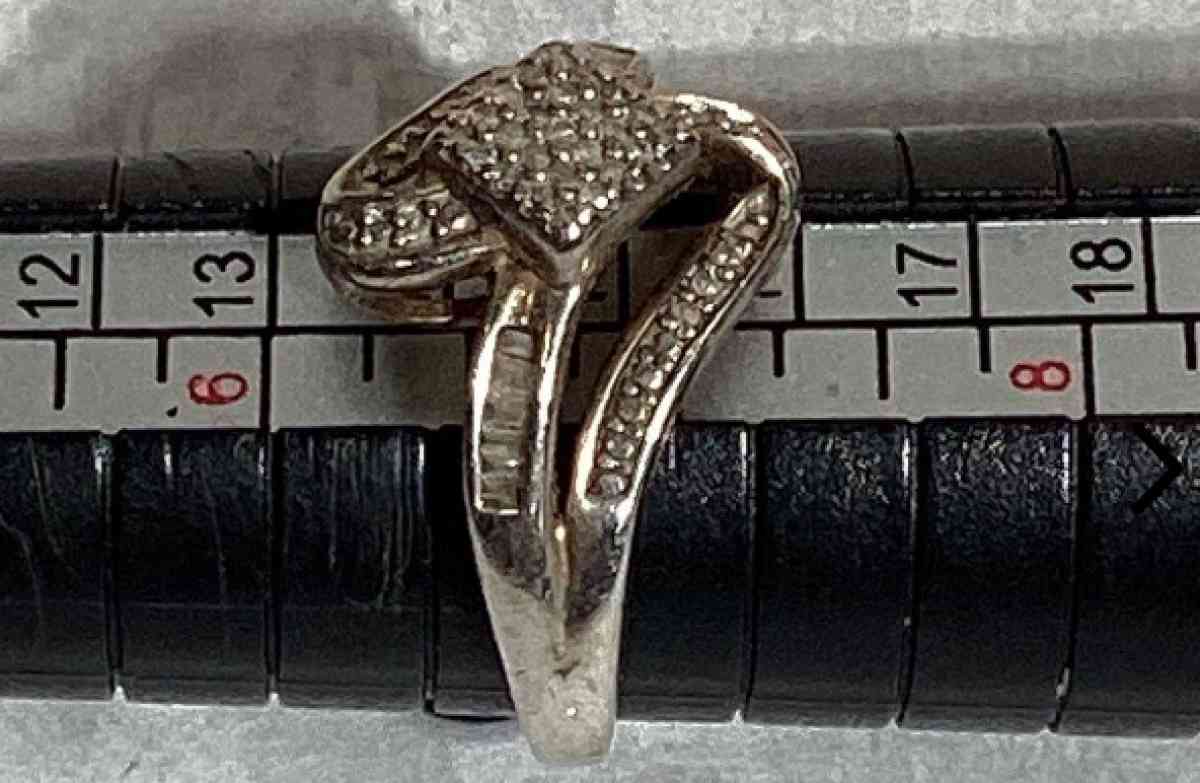 Sterling Silver Diamond Ring