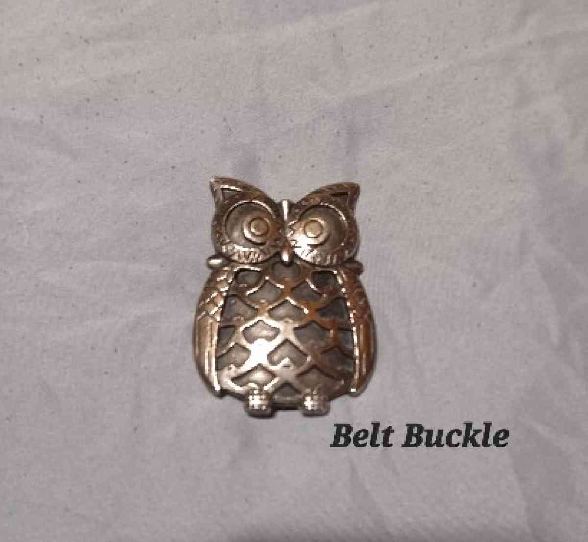 owl belt buckle
