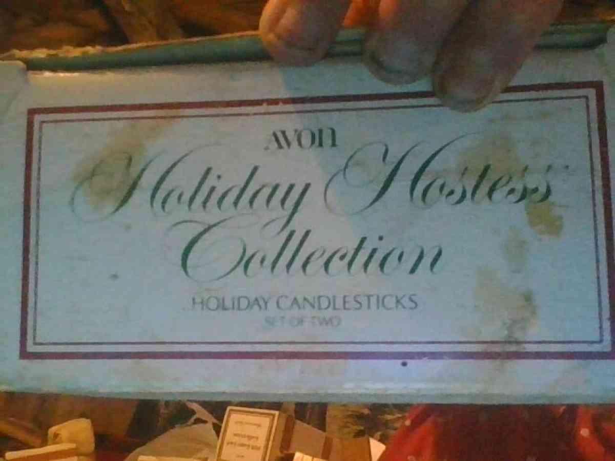 HOLIDAY HOSTESS COLLECTION FROM AVON CANDLE HOLDERS