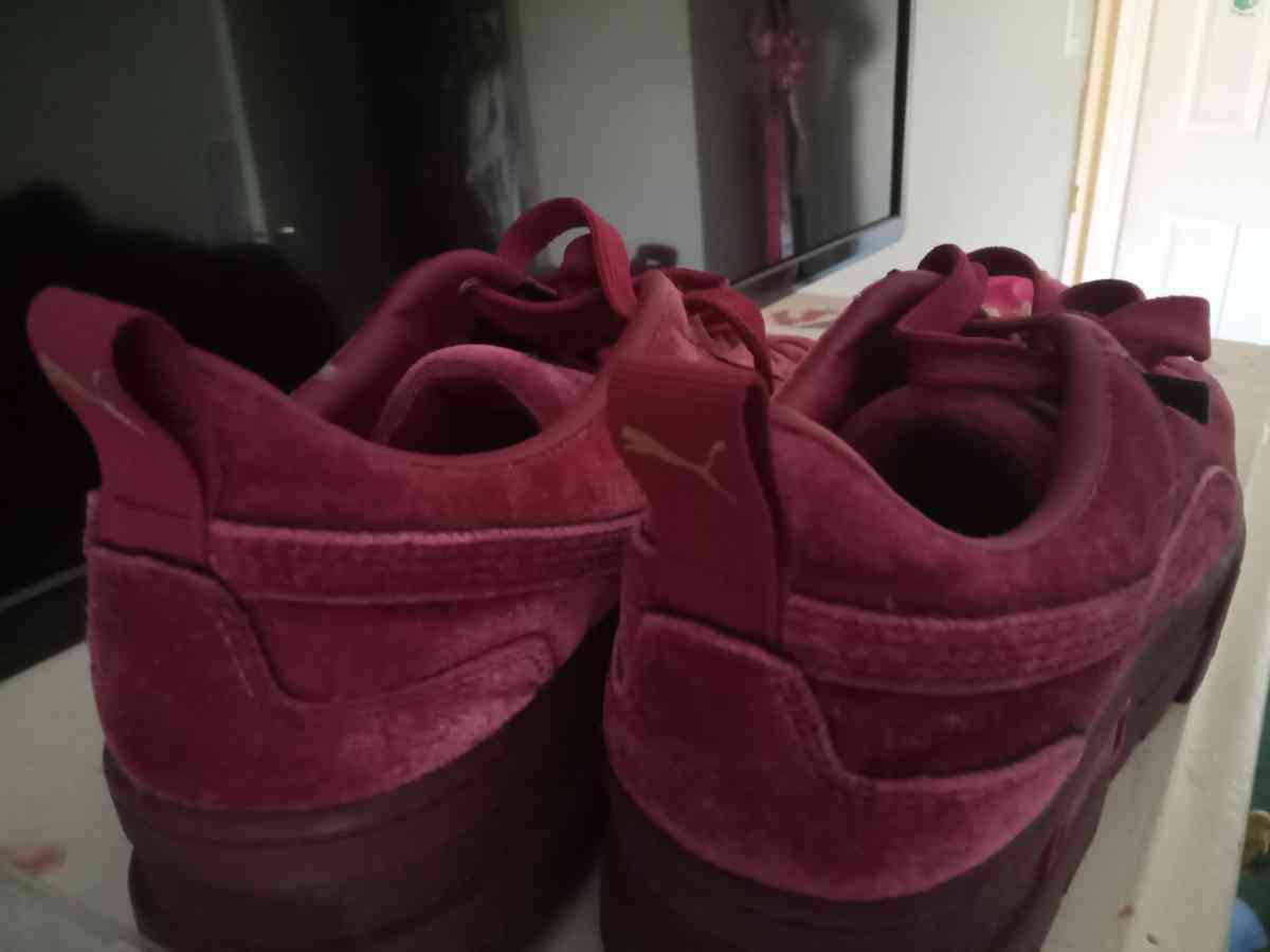 red velvet puma shoes