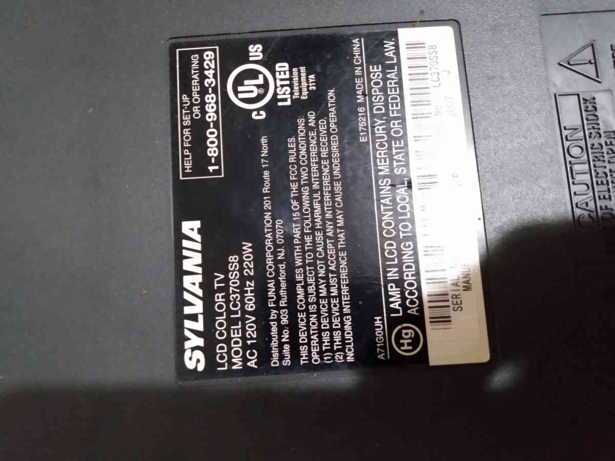 flat screen black tv