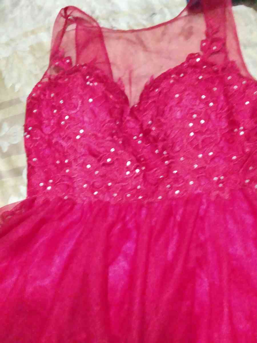 red dress for balls nice and never used size m