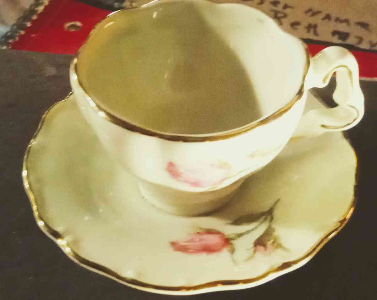 tea cut and saucer attated