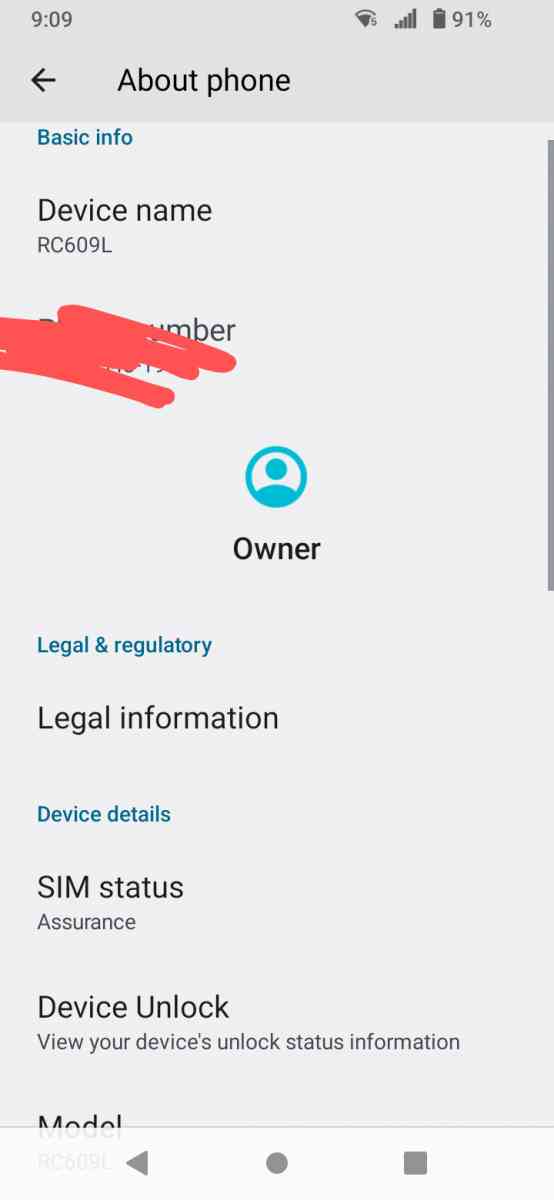 orbic Q10 smartphone