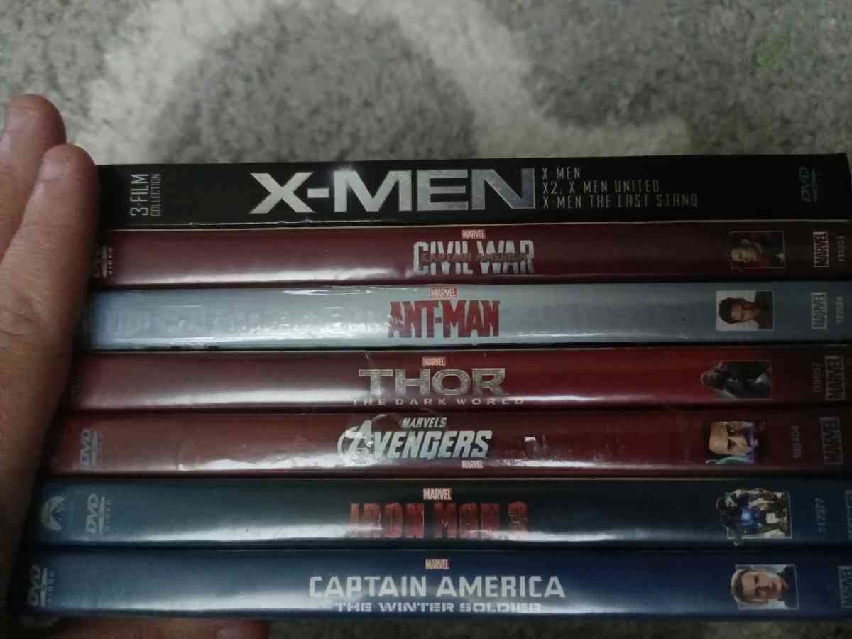 dvds marvel and others