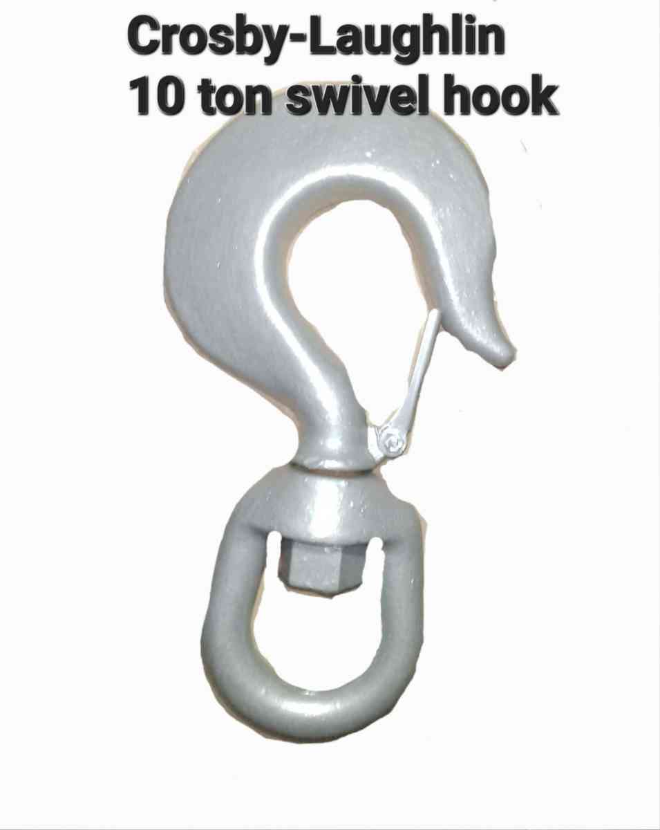 Crosby Laughlin 10 ton swivel hook