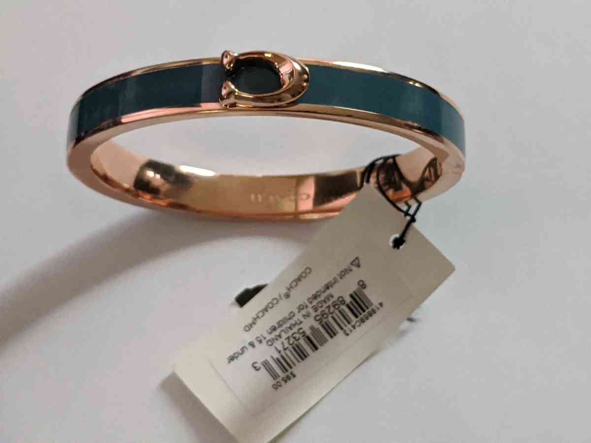 NWT Coach green bracelet
