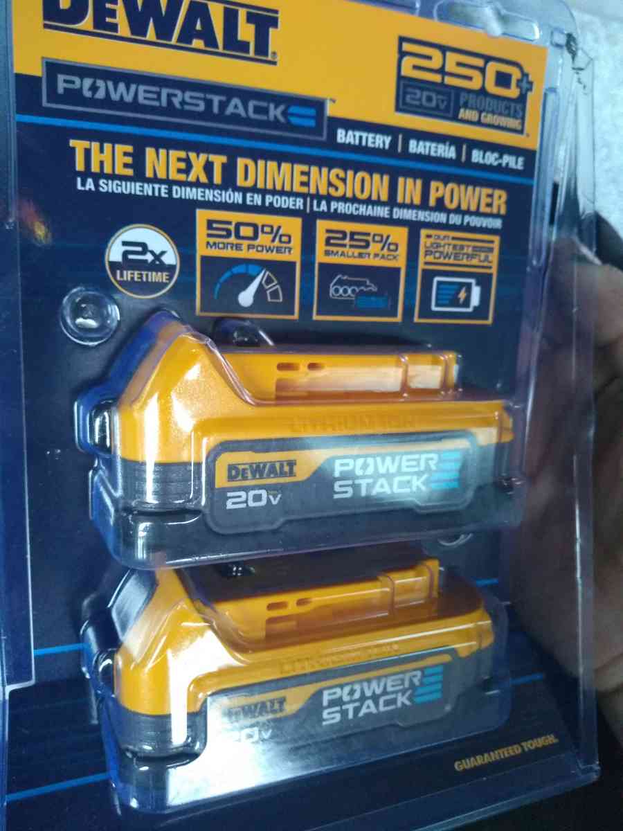 DeWalt powerstack battery two pack