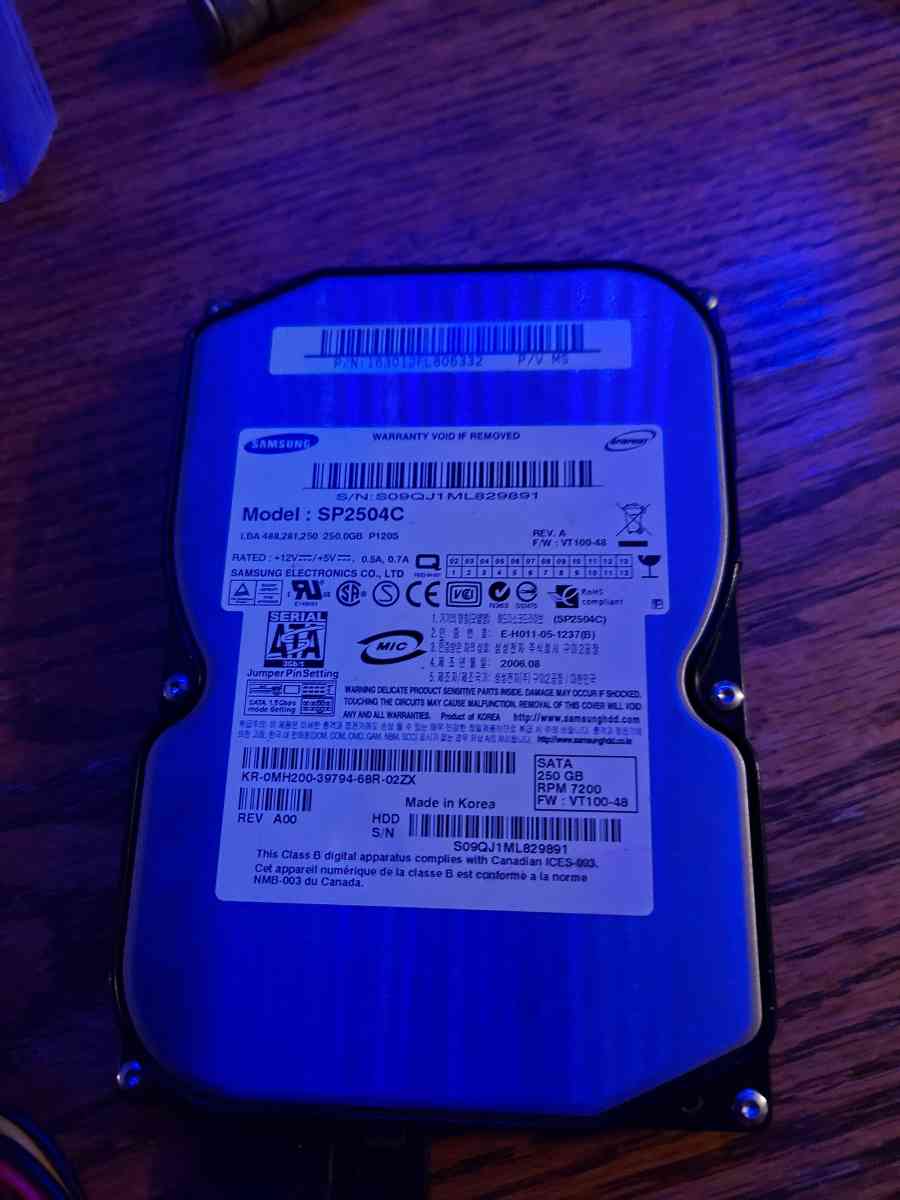 external hard drive