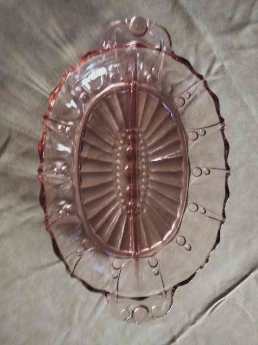 1940  vintage pink glassware