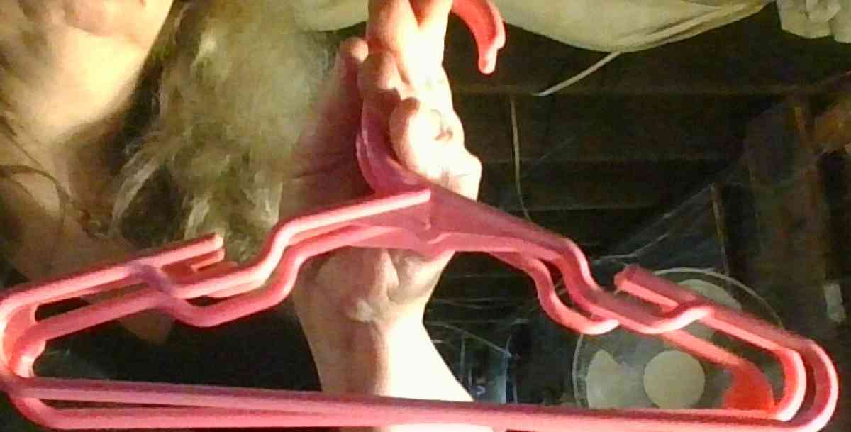 Pink childs hangers 14 teen in total