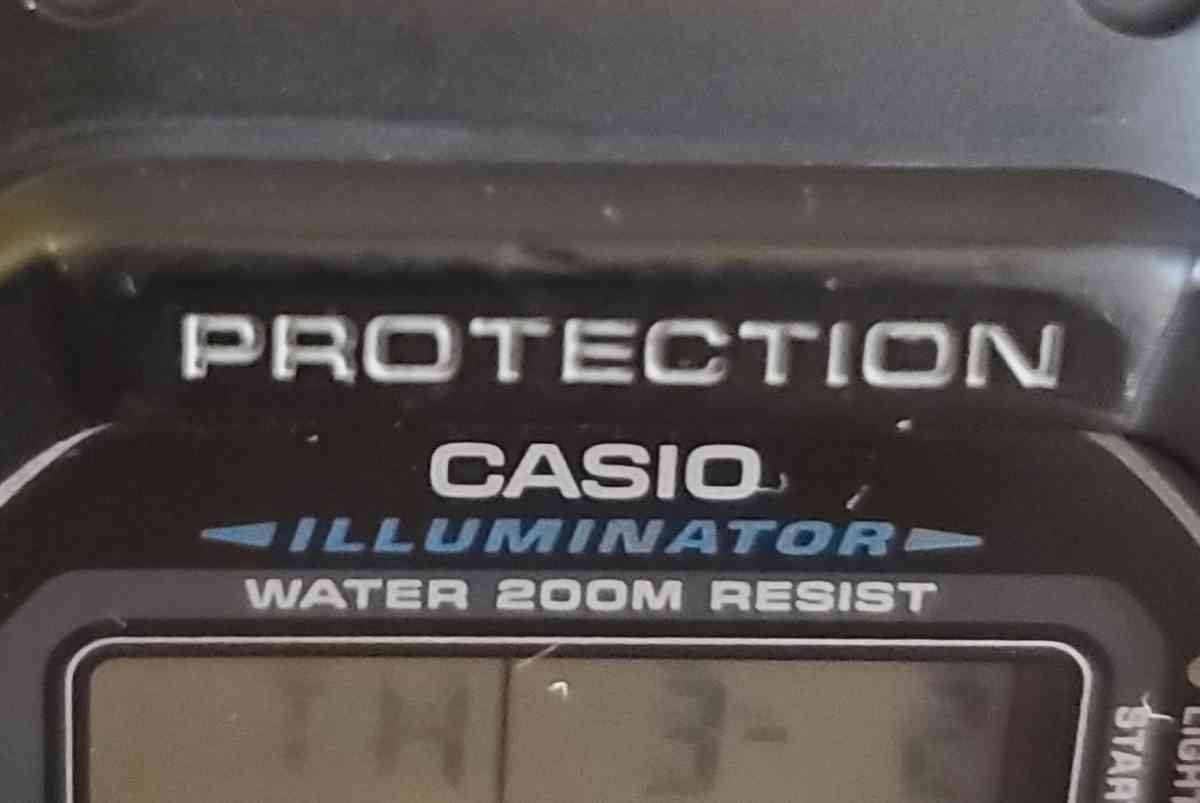 Casio Mens GShock DW5600 Classic Black Resin 44mm New Batter