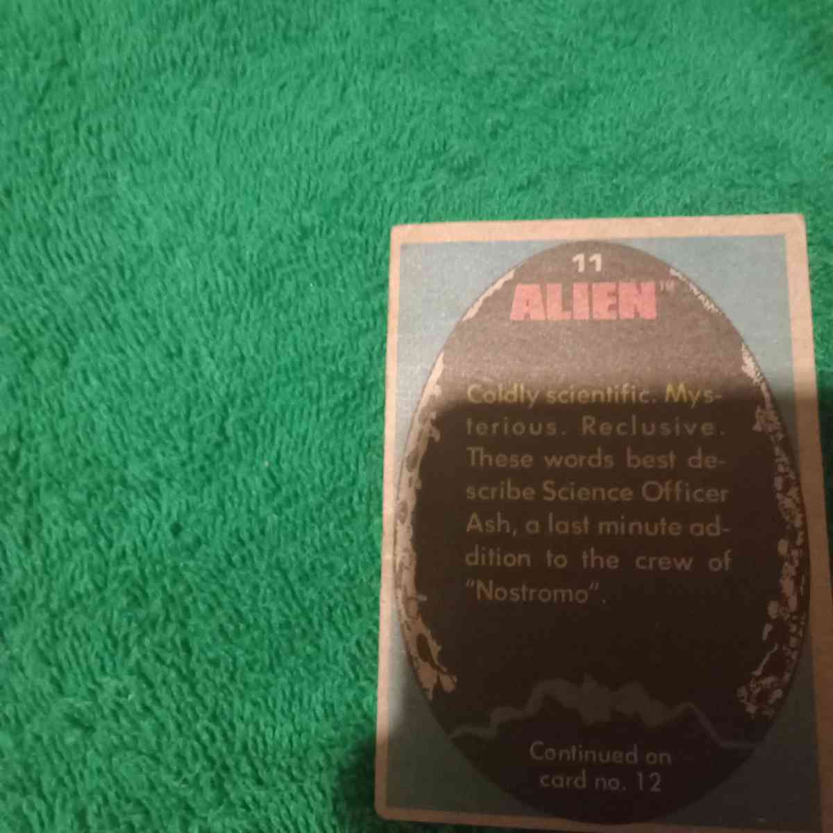 Alien  Trading Card