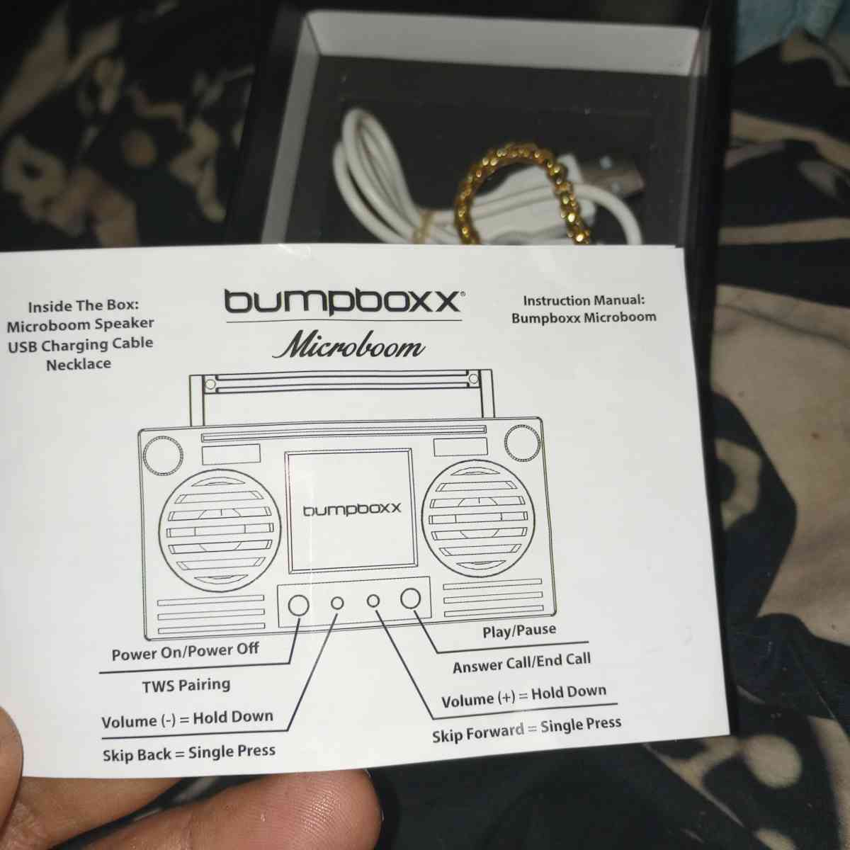 awesome like new Gold MICROBOOM BUMPBOXX