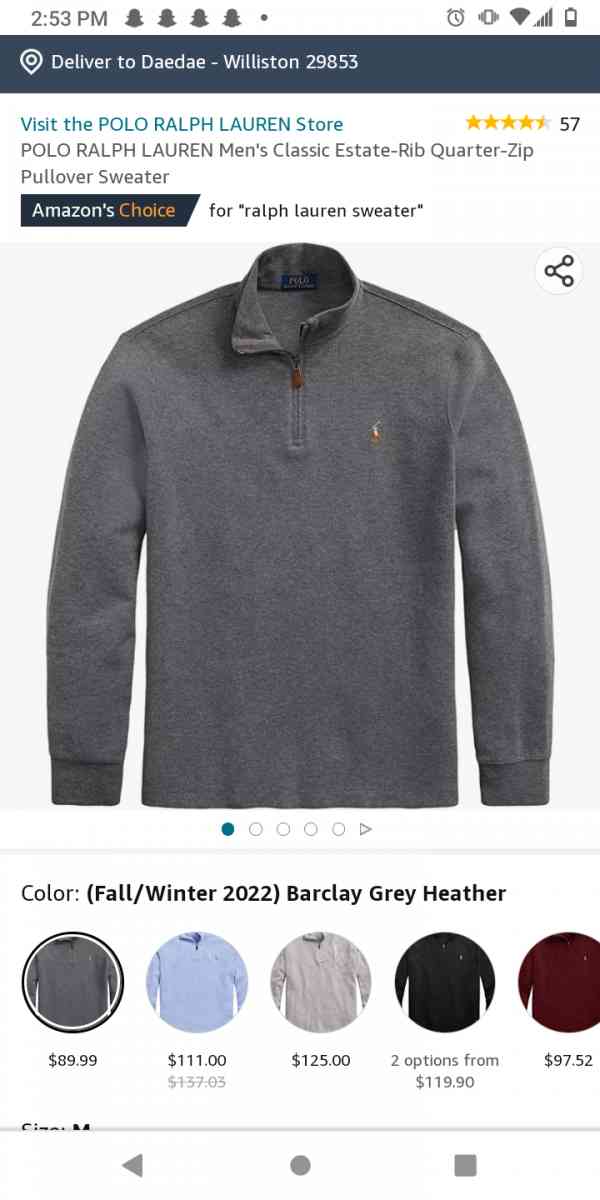 Polo V neck zipper sweater