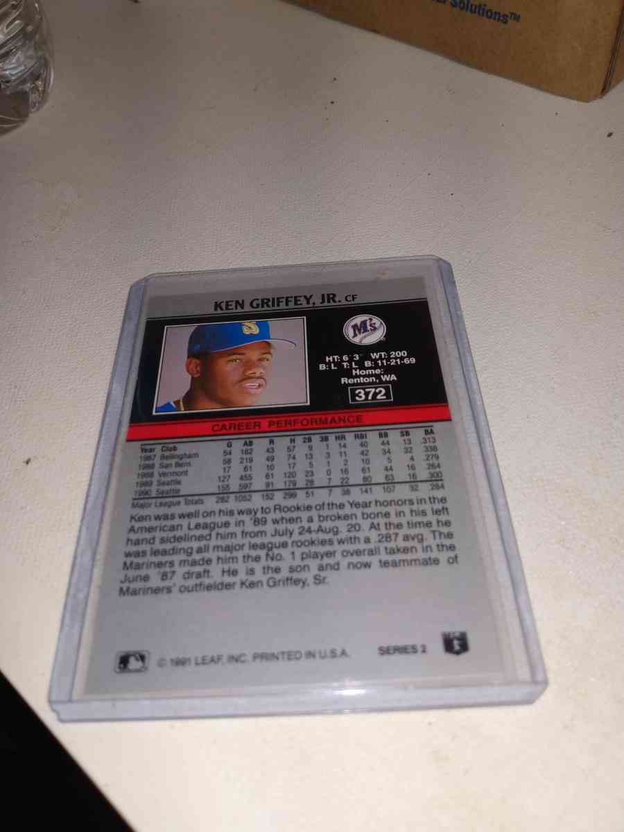 1991 leaf Ken Griffey Jr