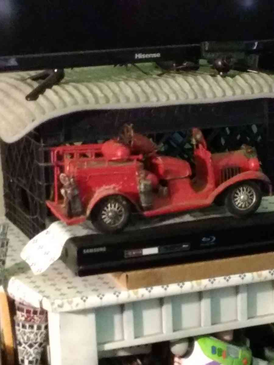 hand crafted fire engine