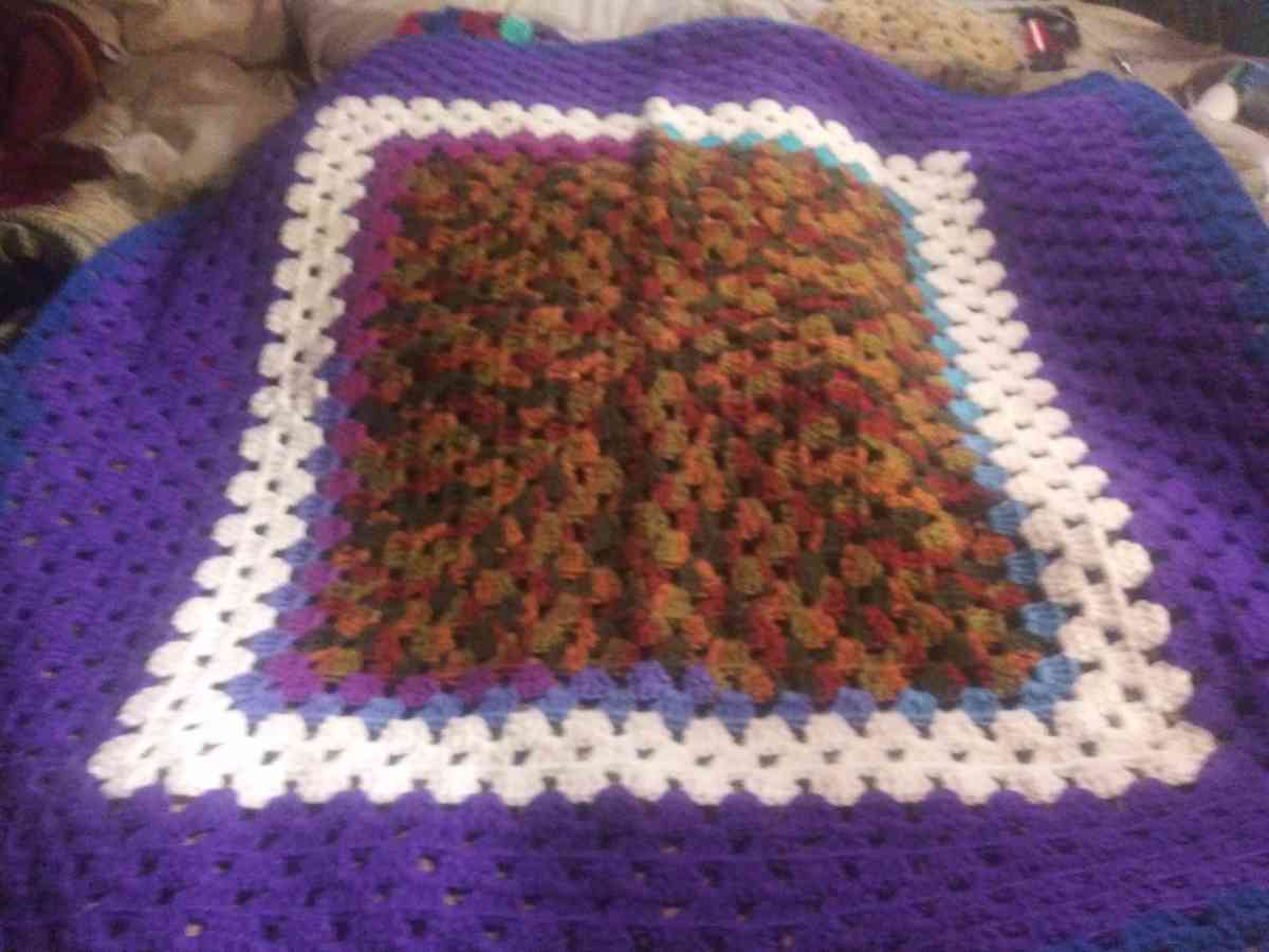Homemade Crocheted Baby Blanket