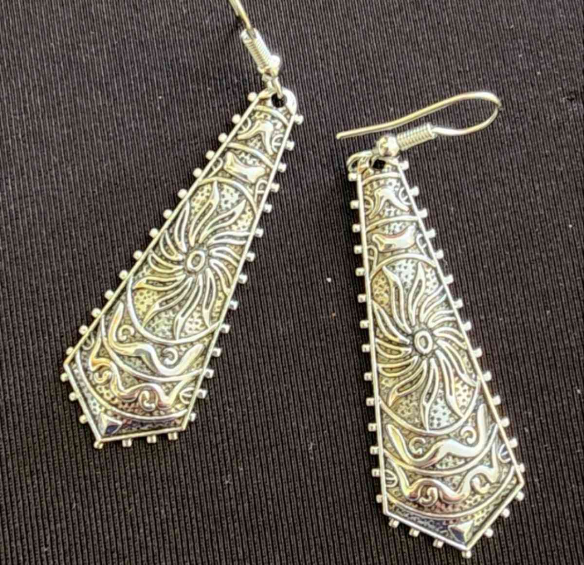 Silver Tower Earrings