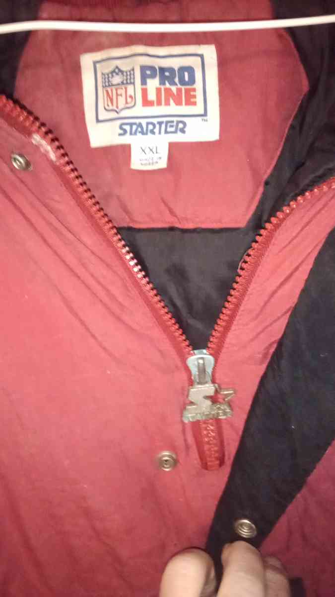 SF 49ers Pro line starter half zip jacket