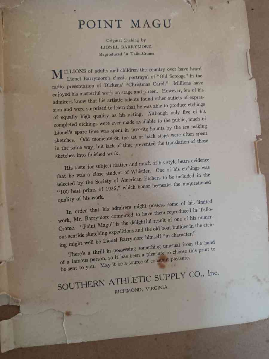 Reproduced sketch Point Magu