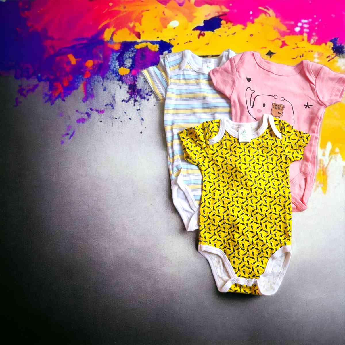 Random Brand New Onesies short sleeve 3pack