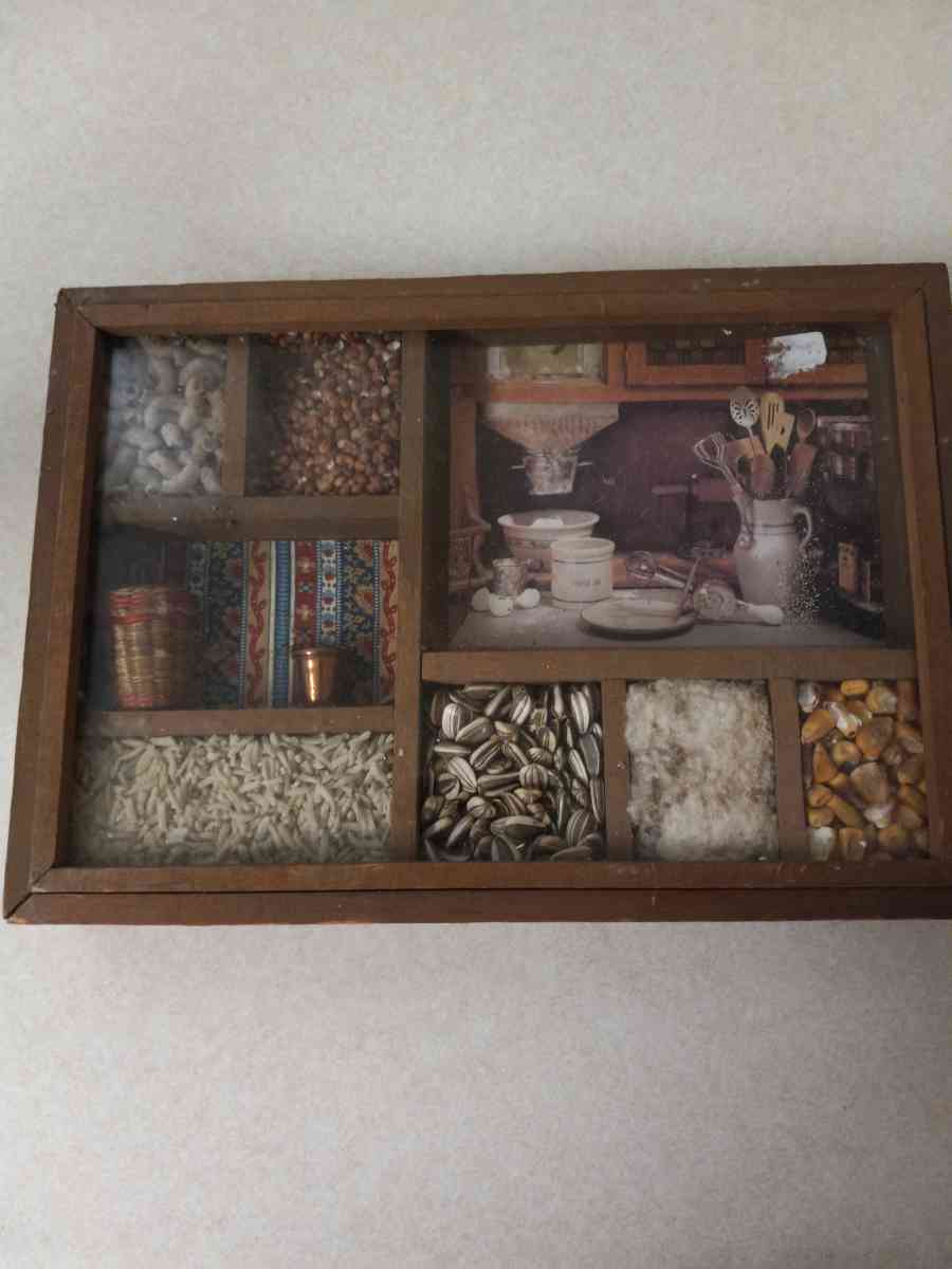 vintage shadow box