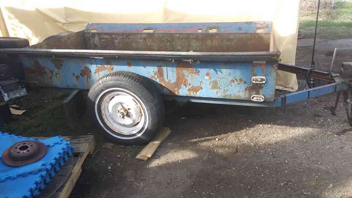 homemade steel trailer
