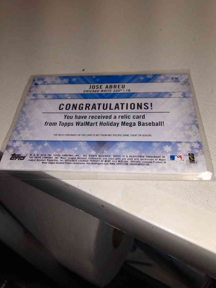 2018 holiday relic Jose abreu